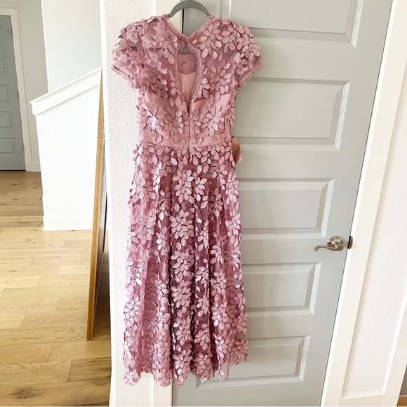 NWT BHLDN Virdia Lace Appliqué Floral Midi Dress Anthropologie - Picture 6 of 11